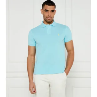 POLO RALPH LAUREN Polo Custom slim fit pique - Koszule męskie - miniaturka - grafika 1