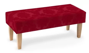 Dekoria.pl Dekoria.pl Ławka bordowy 100 × 40 × 40 cm Damasco 197-613-13 - Ławki do przedpokoju - miniaturka - grafika 1