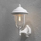 Lampy ogrodowe - Konstsmide Zewnętrzna lampa ścienna PARMA stojąca, biały - miniaturka - grafika 1