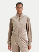 Bluzy damskie - Guess Bluza V3BQ22 K0232 Beżowy Regular Fit - miniaturka - grafika 1