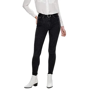 ONLY OnlPower Mid Push Up dżinsy damskie skinny fit, Szary (Medium Grey Denim Medium Grey Denim), S x 30L - Spodnie damskie - miniaturka - grafika 1