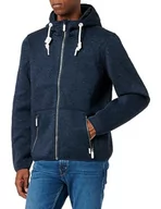 Kurtki męskie - Yuka Męska kurtka polarowa 18331418, granatowy melanż, XL, granatowy melanż, XL - miniaturka - grafika 1