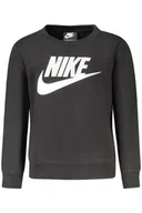 Bluzy dla chłopców - CZARNA BLUZA DZIECIĘCA NIKE Z ROZPINANYM NA ZAMEK - miniaturka - grafika 1
