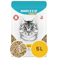 Żwirek dla kotów - BIOFEED ZOO Żwirek dla kota BIOFEED ZOO Naturalny 5L - miniaturka - grafika 1