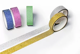 NARCISSUS Washi Tape Glitter (25szt) NARCISSUS - Taśmy klejące - miniaturka - grafika 1