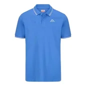 Koszulki męskie - Kappa Męska koszulka polo Ezio 2, niebieska, rozmiar 4XL - miniaturka - grafika 1