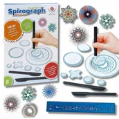 Długopisy - SPIROGRAF zestaw geometryczny do rysowania wzorów Z 3 DŁUGOPISAMI + LINIJKA - miniaturka - grafika 1