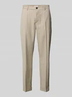 Spodnie męskie - Spodnie materiałowe z wpuszczanymi kieszeniami w stylu francuskim - miniaturka - grafika 1