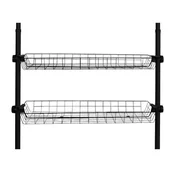 Wieszaki i stojaki - Koszyk do garderoby, szafy HERKULES 2 sztuki, 83 x 38 x 8 cm, WENKO - miniaturka - grafika 1