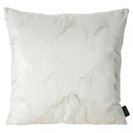 Poszewki na poduszki - Poszewka na poduszkę welwetowa Naira kremowa 45 x 45 cm - miniaturka - grafika 1