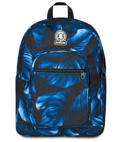 Invicta Plecak szkolny z podwójną komorą Dial Fantasy, niebieski, kieszeń na butelkę, 14-calowa kieszeń na komputer, maksymalna pojemność, plecak szkolny, dla dziewczynek i dziewcząt, Niebieska,