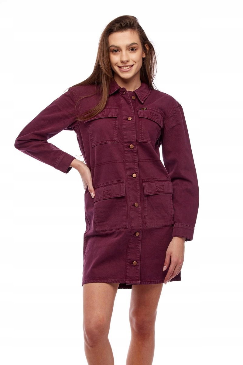 WRANGLER UTILITY DRESS WILD BERRY W29YML14K xs