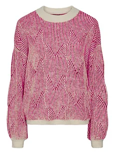 Pieces Sweter w kolorze różowym - Swetry damskie - miniaturka - grafika 1