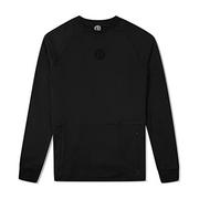 Swetry męskie - One Athletic Sweter męski Iverson II, XL, czarny - miniaturka - grafika 1