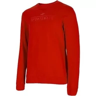 Bluzy męskie - 4F bluza męska, czerwony, L - miniaturka - grafika 1