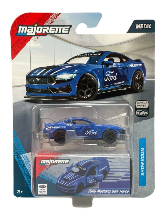 MAJORETTE SHOWROOM DELUXE FORD MUSTANG DARK HORSE NIEBIESKI 1:64 8502001000
