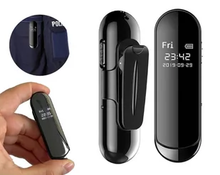Mini kamera szpiegowska V8 dyktafon 64GB Full HD LCD - Minikamery i aparaty szpiegowskie - miniaturka - grafika 1