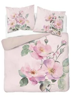 Pościel - Pościel 3D z mikrofibry z pastelowymi dzikimi różami – 220x200 cm – Visuale 3D - miniaturka - grafika 1