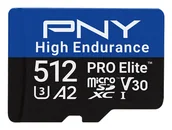 Karty pamięci - PNY PRO Elite 512 GB MicroSDXC UHS-I Klasa 10 P-SDU512V32100PHE-GE - miniaturka - grafika 1