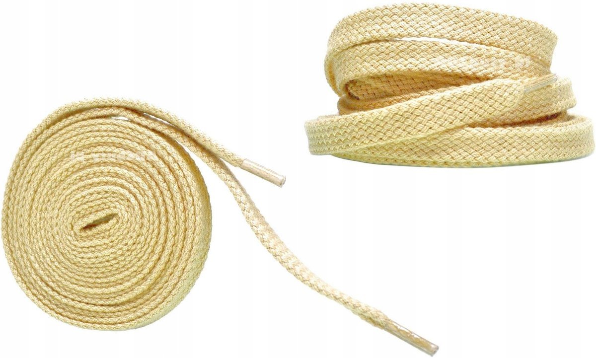 Sznurowadła NATURALNE Sznurówki 100 cm PŁASKIE 8 mm GRUBE + Szerokie G10-06