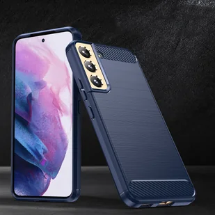 Carbon Case etui Samsung Galaxy S23+ elastyczny silikonowy karbonowy pokrowiec niebieskie - Etui i futerały do telefonów - miniaturka - grafika 6