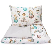 Pościel dla dzieci - POŚCIEL 160x100 DZIECIĘCA 2EL 100x160 + POSZEWKA 50X60 DO ŁÓŻECZKA ŁÓŻKA - miniaturka - grafika 1