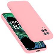 Etui i futerały do telefonów - Pokrowiec Do Realme 8 5G / V13 / Q3 / Q3i / Narzo 30 5G Etui w LIQUID RÓŻOWY TPU Silikon Case Cover Obudowa Ochronny Cadorabo - miniaturka - grafika 1