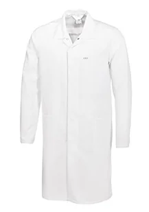BP 1673-500-21-Ll płaszcz unisex, rękaw 1/1 z regulowanym rozcięciem na mankiecie, 210,00 g/m² mieszanka materiału, biały, Ll - Płaszcze damskie - miniaturka - grafika 1