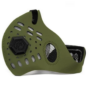 DRAGON Maska antysmogowa Sport ARMY GREEN rozmiar S DRA0124_S - Maseczki antysmogowe - miniaturka - grafika 2