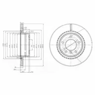 Tarcze hamulcowe - Tarcza hamulcowa DELPHI BG3901C - miniaturka - grafika 1