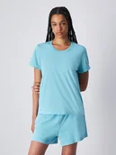 Koszulki i topy damskie - Champion Koszulka w kolorze błękitnym - miniaturka - grafika 1