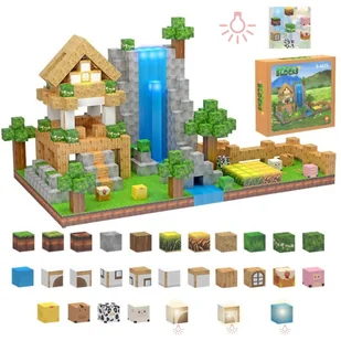 Klocki Magnetyczne Klocki Minecraft Klocki Sześciany Piksele Światło 138 El - Klocki Klocki Magnetyczne Klocki Minecraft Klocki Sześciany Piksele Światło 138 El - Klocki - miniaturka - grafika 1