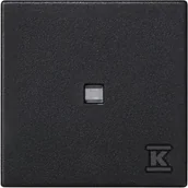 Klawisze i ramki - Kontakt Simon Kontakt_Simon Klawisz 45x45 łącznika zwiernego z podświetleniem szary grafit Simon Connect K114/14 - miniaturka - grafika 1