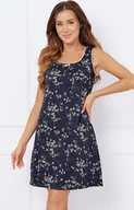 Piżamy damskie - Koszula nocna damska na szerokie ramiączko Almi, Kolor granatowy-wzór, Rozmiar S, Italian Fashion - Primodo.com - miniaturka - grafika 1
