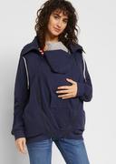 Bluzy damskie - Bluza rozpinana ciążowa z wstawką na nosidełko niemowlęce - bonprix - miniaturka - grafika 1