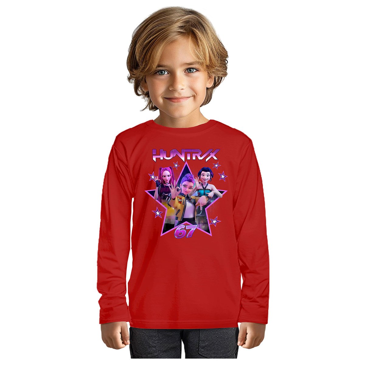 BLUZKA DZIECIĘCA 67 SIX SEVEN VIRAL HUNTRIX LONGSLEEVE DLA DZIECKA 146-152