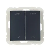 Wyłączniki światła i elektryczne - Efapel Włącznik żaluzjowy LOGUS 90 Czarny - miniaturka - grafika 1