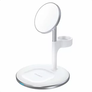 Choetech ładowarka magnetyczna 3 w 1 iPhone 12/13 AirPods Pro + uchwyt iWatch biały (T586-F) - Stacje dokujące do telefonów - miniaturka - grafika 1