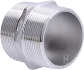 Łączniki, trójniki, kształtki - Nypel gwintowany ze stali nierdzewnej wkrętny 2" - miniaturka - grafika 1