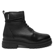 Buty zimowe męskie - Kozaki Tommy Hilfiger Th Chunky Tl Lace Up Boot FM0FM05270 Czarny - miniaturka - grafika 1