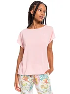 Koszulki i topy damskie - Koszulka damska Roxy Short Sleeve luźna różowa-S - miniaturka - grafika 1