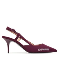 Czółenka - Szpilki LOVE MOSCHINO JA10267G1NIMX55641 Bordowy - miniaturka - grafika 1