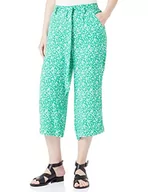 Spodnie damskie - ONLY Damskie spodnie Onlnova Life Crop Pant AOP Ptm Palazzo, Fern Green/Aop:354 Mono Floral, 34 - miniaturka - grafika 1