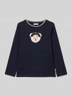 Koszulki dla chłopców - Bluzka z długim rękawem o kroju regular fit z wyhaftowanym logo - miniaturka - grafika 1