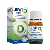 Witaminy i minerały - Juvit Kids D3 20.000IU/ml krople 10ml - miniaturka - grafika 1