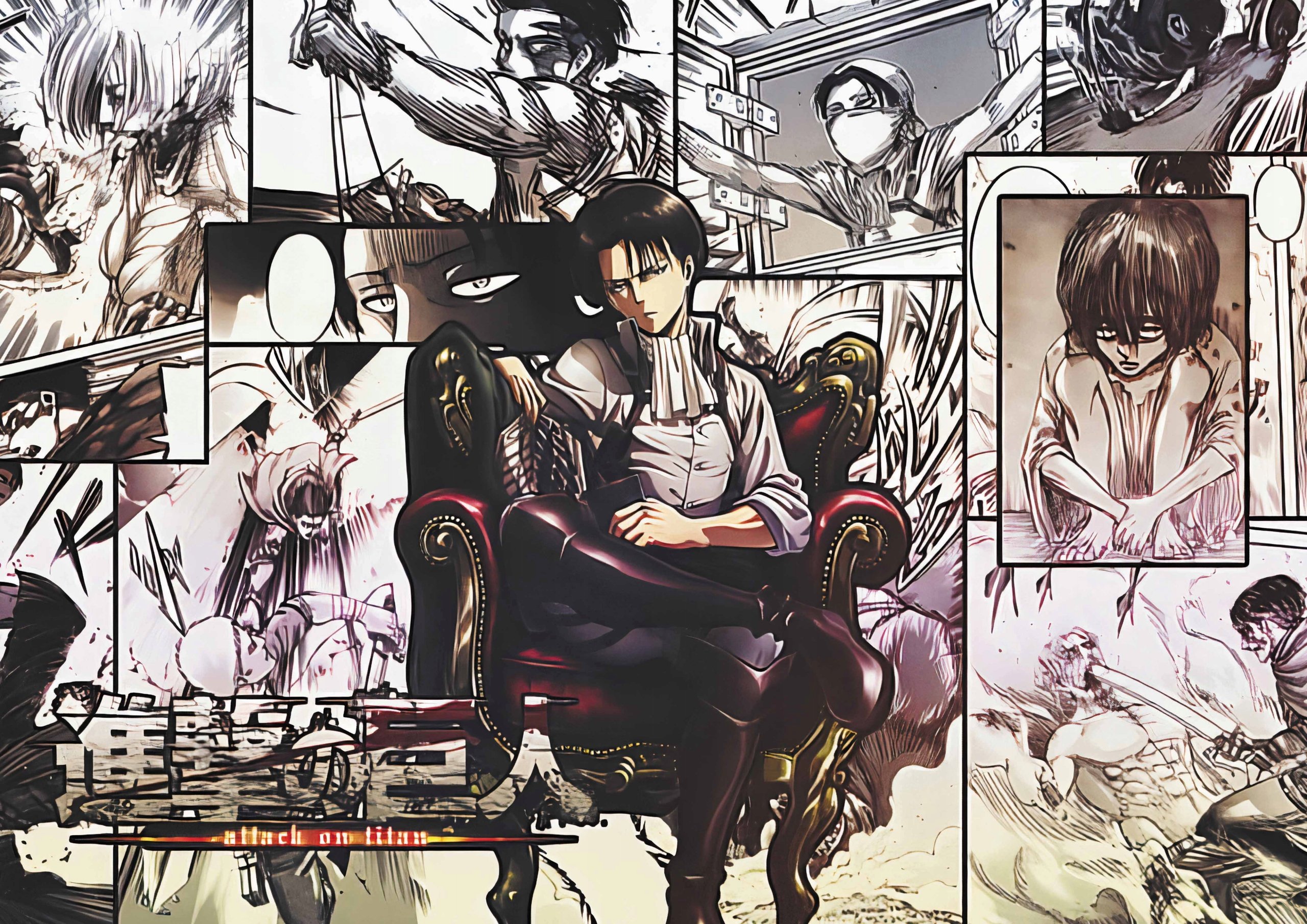 Plakat A2 Shingeki no Kyojin Levi