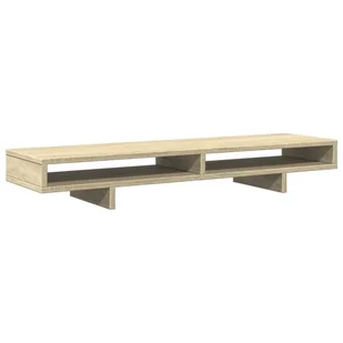 vidaXL Podstawa pod monitor dąb sonoma 100x27x15 cm Materiał drewnopochodny - Akcesoria do monitorów - miniaturka - grafika 1