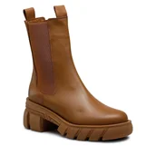 Botki damskie - Botki Badura 222FW34 Brązowy - miniaturka - grafika 1