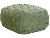 Fotele i krzesła ogrodowe - Beliani Puf ogrodowy 50 x 50 cm zielony BODLA - miniaturka - grafika 1
