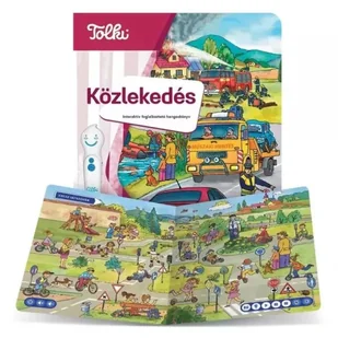 Tok książeczki: Interaktywna mapa dźwiękowa - Ruch drogowy - język węgierski - Edukacja przedszkolna - miniaturka - grafika 1